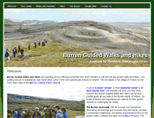Tablet Screenshot of burrenguidedwalks.com